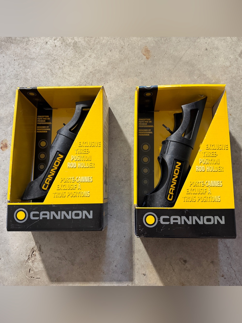(2) Cannon Three-Position Fishing Rod Holder